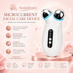 Azada Beauty microcurrent facial sculpting device with dual metal massage heads