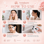 How to use the Azada Beauty microcurrent facial sculpting device on the face and jawline